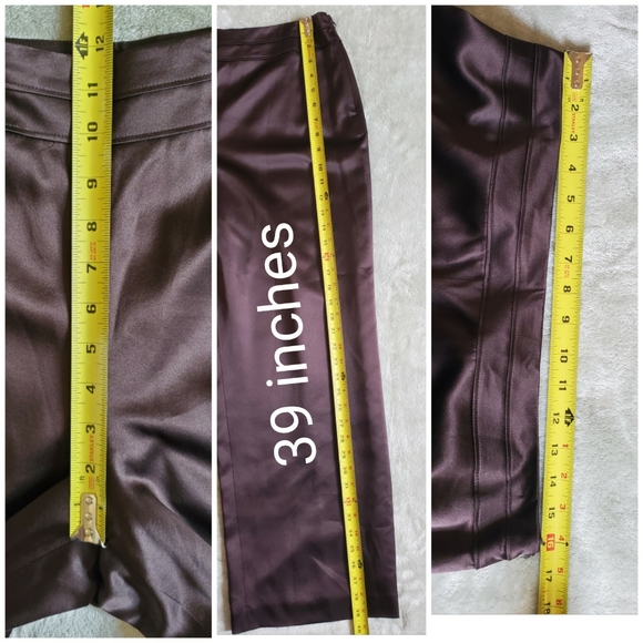 Vintage‎ Talbots 100% Silk Wide Leg Pants. - Picture 3 of 11